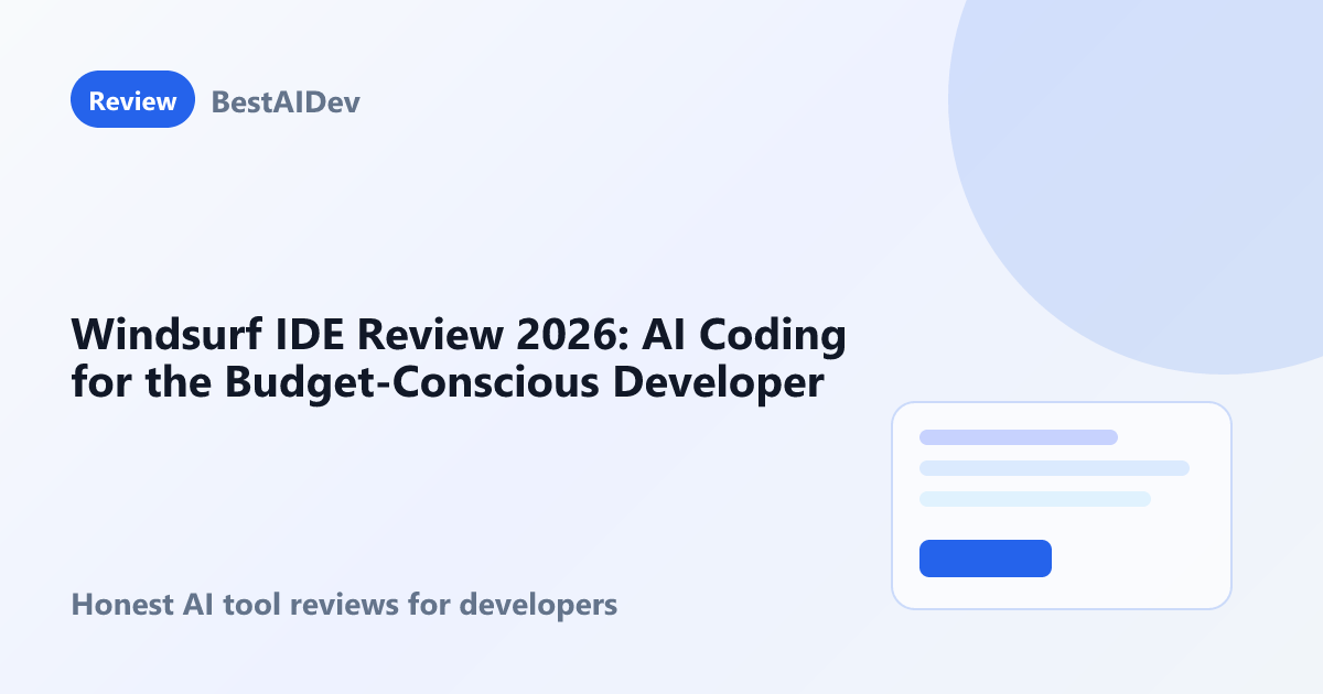 Windsurf IDE Review 2026: AI Coding for the Budget-Conscious Developer
